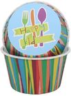 Color Stripe Paper Greaseproof Dessert Baking Muffin Cups