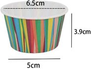 Color Stripe Paper Greaseproof Dessert Baking Muffin Cups
