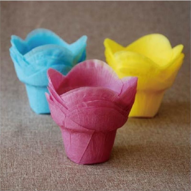Lotus Wrappers Muffin Liners Tulip Paper Cups For Hotel